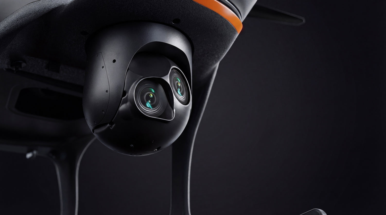 Closeup of a payload attachment for the HT-100.